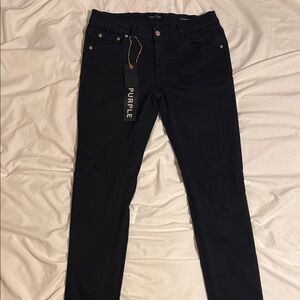 Men's Black purple jeans black label